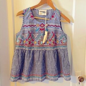 SAVANA Jane western inspired tank top. NWT